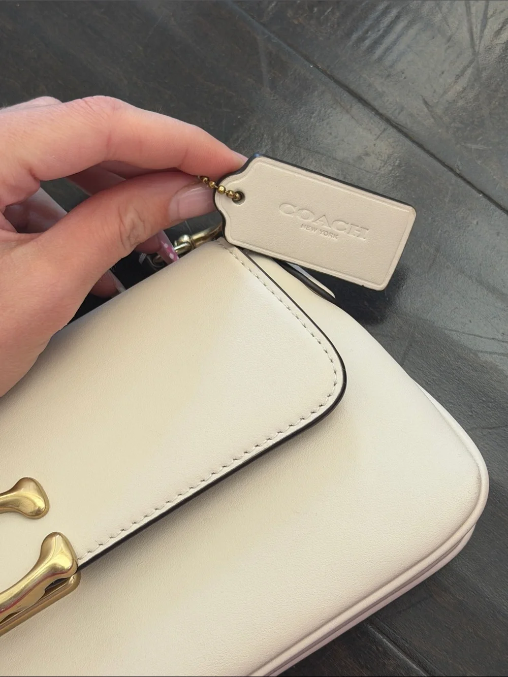 Coach Jet Shoulder Bag in “Chalk”